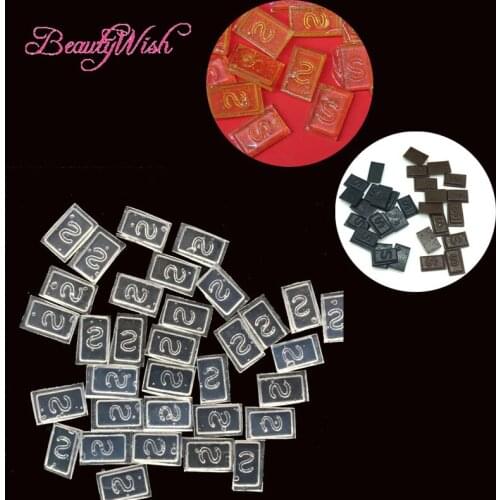 Flat tip Rebonded Keratin GLue 1000pcs Hair Extensions Keratin Bonding Glue Granule Fusion Nail U Tip Rebonds Clear Yellow Color