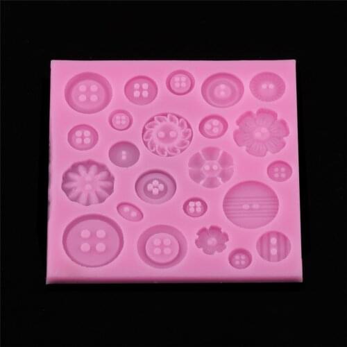 DIY Buttons mold cement crafts succulent bonsai potted cake baking silicone mold Valentines Day