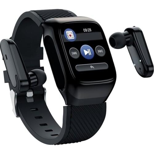 Smart watch bracelet running sports record heart rate color screen bracelet dual bluetooth headset combo