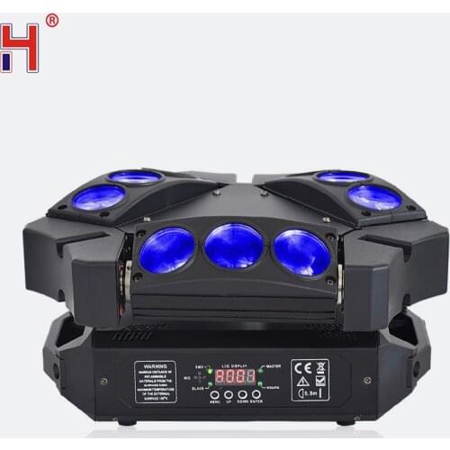 Lyre LED Spider Beam 9X12W RGBW Classic 3X3W Rotating Light Mobile Professional DJ Dmx 9/16/48Ch Disco Party Light