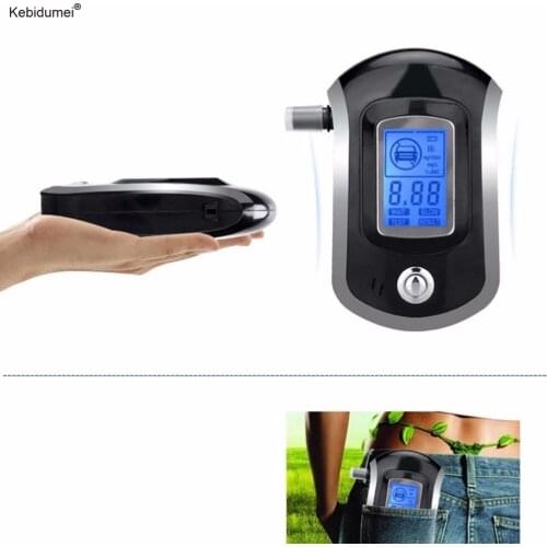 Kebidumei Mini LCD Screen Alcohol Breath Tester Professional Alcohol Breath Analyzer Tester Police Digital Breath Alcohol Tester