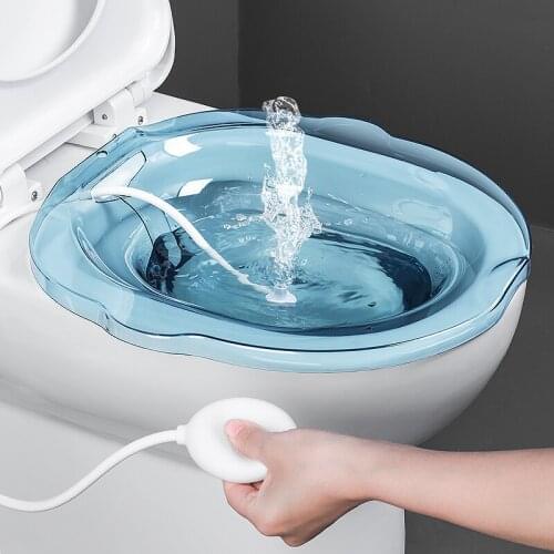 Bathroom Toilet Bidet With Flusher Upgraded Transparent Tub High Quality Pregnant Women And Elderly General Private Basin