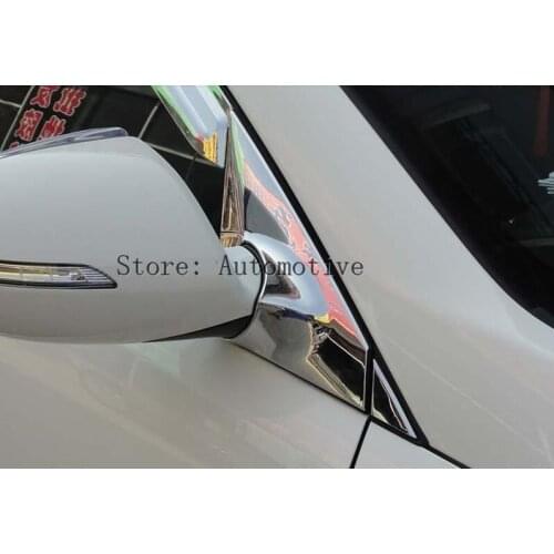 High Quality ABS Mirror Chrome Car Door A Pillar Posts Trim Cover Scratch Resistant Post For KIA Sportage R 2010 2011 2012 2013