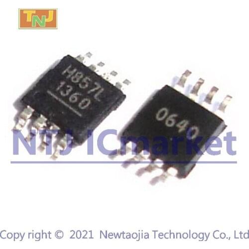 10 PCS HV857MG-G MSOP-8 HV857 H857L Low Noise, High Voltage EL Lamp Driver IC