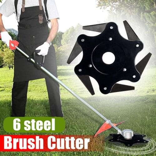 1x Grass Trimmer Head 6 Tooth Electric Blade Brush Cutter Razor Carbon Steel New