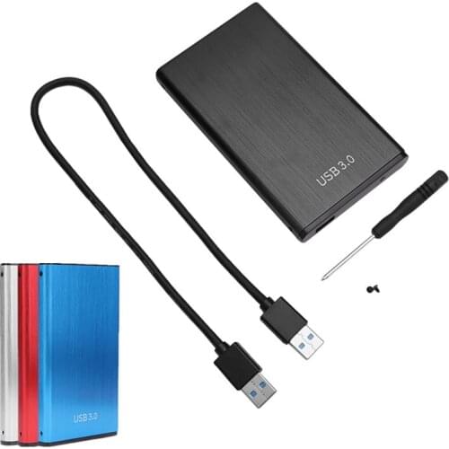 2.5 inch Dual USB 3.0 SSD Case Mobile Solid State Drive Box External SSD Enclosure Caddy 6Gbps High Speed