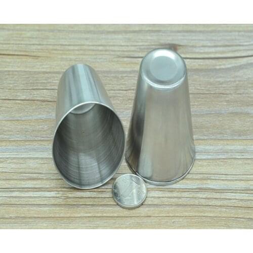 200pcs/lot Fast shipping Portable 60ML Stainless Steel Cup Outdoor Wine Beer Whiskey Mug 2oz travel cups