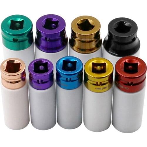 3PCS 17/19/21mm Pneumatic Tyre Protection Sleeve 1/2 Colorful Steam Sleeve Auto Repair Hardware Tool with Case