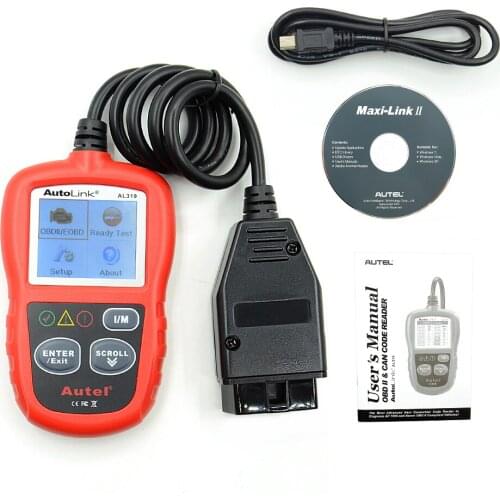 [Autel Distributor] Professional Auto diagnostic Code reader Autel AutoLink AL319 Cheapest AUTO scan tool Free Update Online