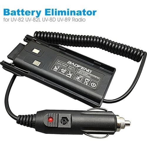 UV82 Car Charger Battery Eliminator for Baofeng UV-82 UV-82L UV-8D UV-89 Walkie Talkie Two Way Radio