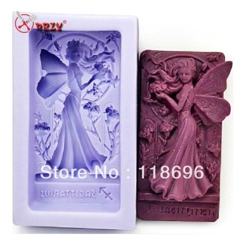 Free shipping Beautiful faery modelling chocolate mold fondant Cake decoration mold for Handmade soap mold NO.:si348