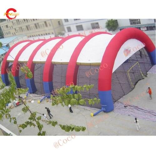 Free air ship to door, 20x10x5m high Inflatable paintball bunker field paintball arena inflatable paintball tent CS game marquee