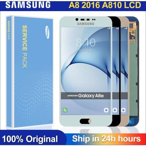 5.7'' Original A810F For Samsung Galaxy A810 LCD With Touch Screen A8 2016 Display Digitizer Assembly Replacement