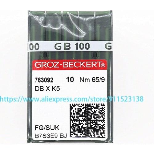 100 Pcs Genuine Germany Groz Beckert Embroidery Needle FG/SUK DB X K5 Nm 65/9 For Tajima Barudan SWF China Embroidery Machine