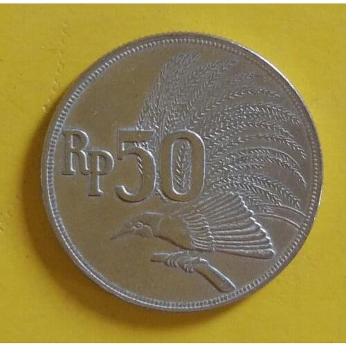 Indonesian Rupiah 50 Asia Coins Old Original Infrequent Coin Commemorative Edition 100% Real Random Year