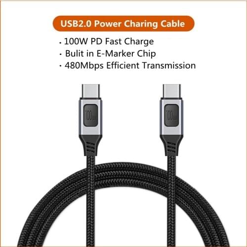 100W USB C To USB Type C Cable USBC PD Fast Charger Cord USB-C Type-c Cable For Huawei P40 Mate 30 Xiaomi Redmi Macbook iPad