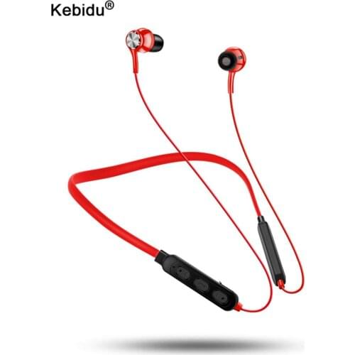 Kebidu Wireless Bluetooth Headphones with Mic In Ear Headphones for Smartphone Magnetic Earphone for Sports Gaming Headset