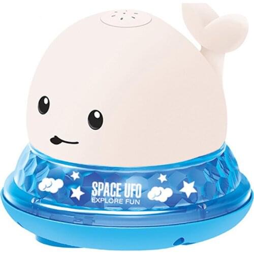 Cute Cartoon Design Induction Water Spray Whale Childrens Water Spray Ball Durable Electric Toy Bathing Doll