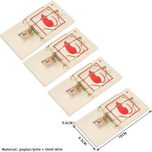 Reusable Wooden Mice Mouse Traps Bait Mice Vermin Rodent Mouse Killer Pest Control Mousetraps Trap Home Garden Outdoor Use