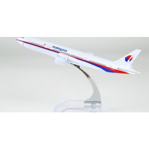 Plane model Boeing 777 Malaysia Airlines aircraft MH-370 Metal simulation airplane model for kid toys Christmas gift