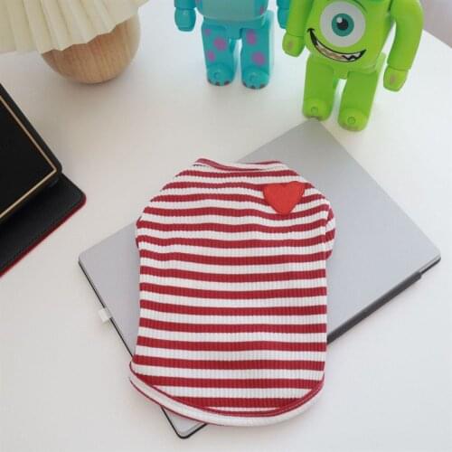 Pet Dog Clothes for Small Dogs Tshirt for French Bulldog Sweatshirt Puppy Clothing Pet Dog Costume Chihuahua Coat Striped PC2167