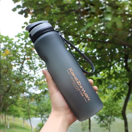 High Quality Portable The Original PC 1000ml Water Bottle With Rope 1L Large Capacity Flip Lid Plastic Sports&Outdoor Kettle