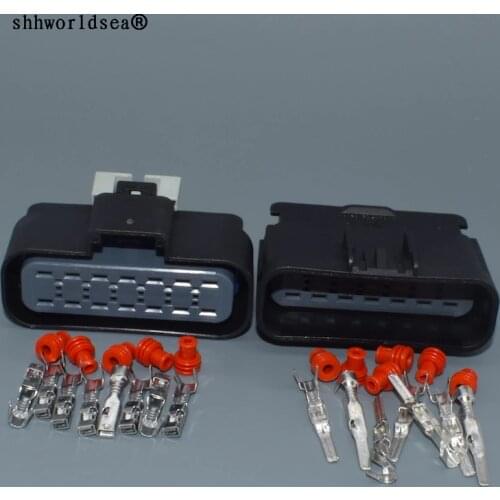 Shhworldsea auto 14pin 2.8mm male female housing plug waterproof wire harness connector 15326917