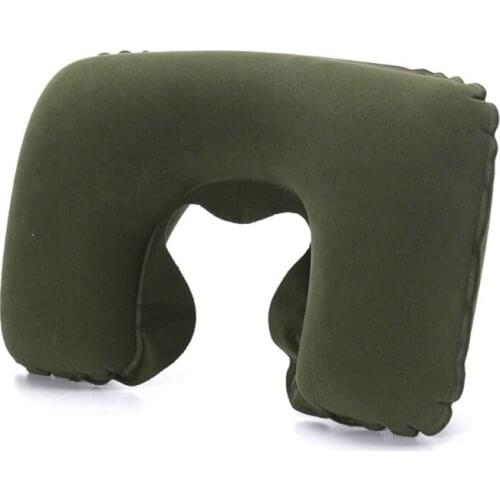 Foldable U shaped Neck Support Pillow Soft Travel Inflatable Pillow Massage Cushion Travel Air Plane Car Sleep Neck Body Relaxes