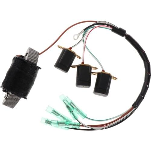 Replace 6H2-85520-10-00 & 6H2-85580 Charge Coil Kit for Yamaha C P 60HP 70HP 2T Outboard Engine -Black