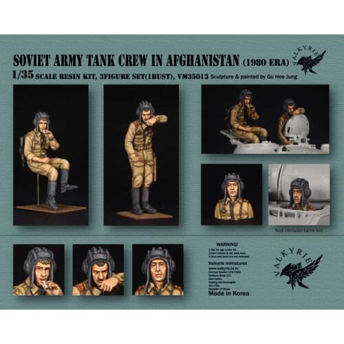 Modern Soviet resin soldier tank member group three-person kit model 1:35