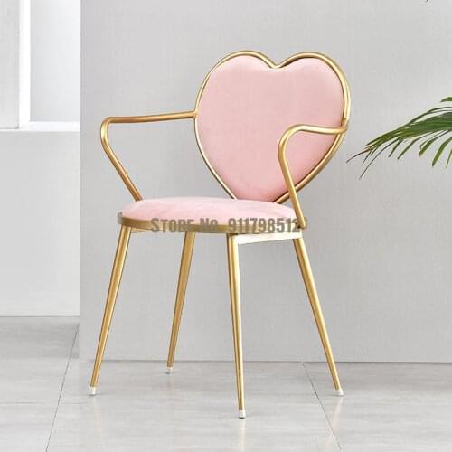 Stool net red lazy chair girl cute bedroom home casual backrest simple makeup chair ins wind dining chair