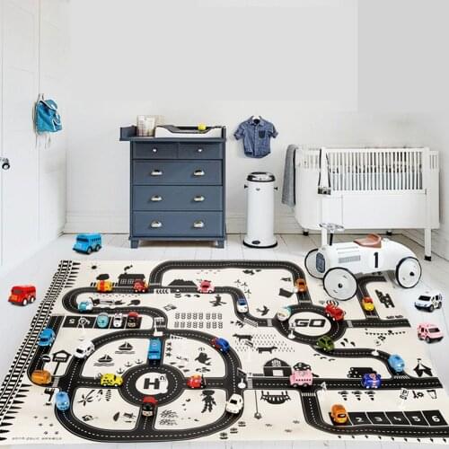 Waterproof Toddler Crawling Mat Non-woven Fabric Folding Thicken Household Children Game Pad Safety Large Floor Mat