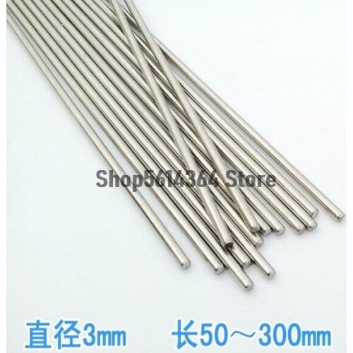 10 Pcs 3mm Dia 0.5-30cm Long Stainless Steel RC Helicopter Transmission Round Rods