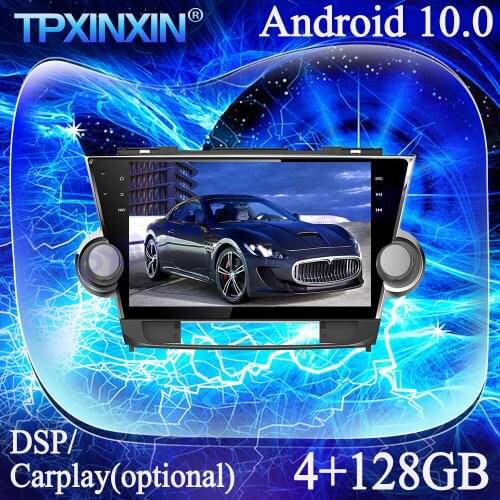 4+128G PX6 Android 10.0 IPS Carplay For Toyota Highlander 2011-2014 MultimediaTape Recorder GPS Navi Stereo Auto Radio Head Unit