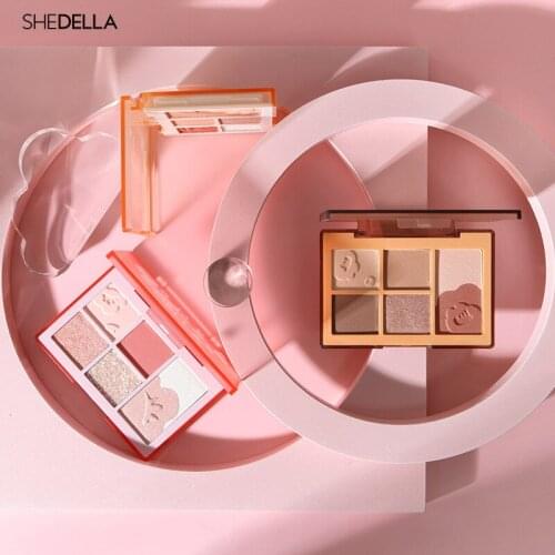 5 Colors Eye Shadow Easy To Color Matte Pearlescent Earthy Shiny Eye Shadow Palette Long Lasting Eye Shadow Cosmetics TSLM1