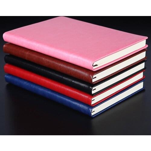 A5 Business Leather Notebook Journal Agenda Lined Paper Diary Planner Notepad Stationery School Supplies Travel Birthday Gift