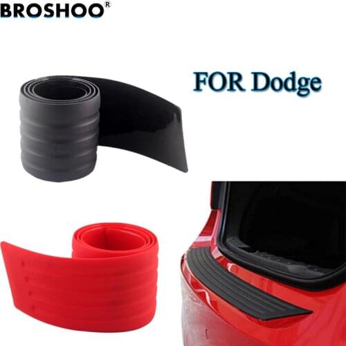 BROSHOO Car Styling Rubber Rear Guard Bumper Trunk Protector Trim Cover Strip For Dodge For Journey Caliber Avenger Magnum