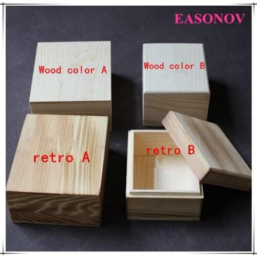 Heaven and Earth cover retro / wood color box packaging make-up storage box storage box free shipping