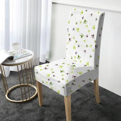 Animals Claw Print Chair Cover Elastic Dining Chair Protector Cover Washable Slipcover for Christmas Banquet Party Home Decor