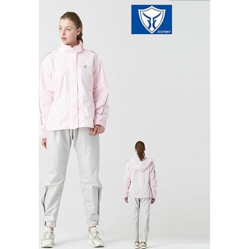 Women Motorcycle Raincoat Rain Pants Reflective Cycling Outdoor Sports Fishing Drift Waterproof Jacket Trousers Adult Raincoats