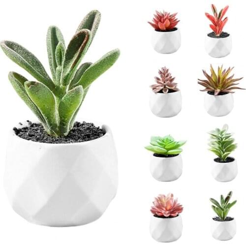 Artificial Bonsai Beautiful Nice-looking Realistic Artificial Multilayer Succulent Plant Bonsai for Home Desktop Decoration