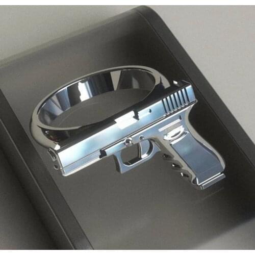 New Pistol Shape Ring For Women Men Punk Alloy Fine Party Valentines Day Gift Accessories Women Rings