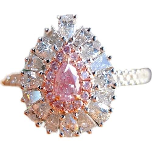 Anillos Yuzuk 925 Sterling Silver Water Drop Cut Zircon Jewelry Engagement Ring For Women Gift Free Size Drop Shipping