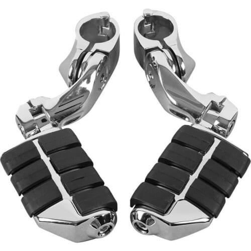Motorcycle 1.25" Adjustable Highway Short Mount Foot Pegs For Harley Touring Models