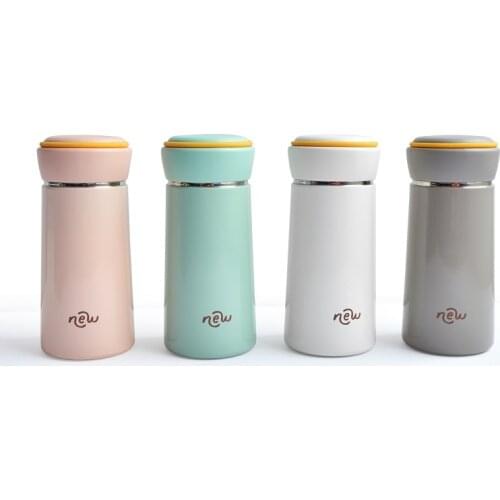 New European Style Small Fresh Art Simple Portable Insulation Cup Stainless Steel Creative Girl Insulation Cup