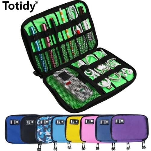 New Digital Storage Bags Organizer Portable Travel Accessories USB Gear Cables Wires Charger Power Battery Zipper Phone Bag Case