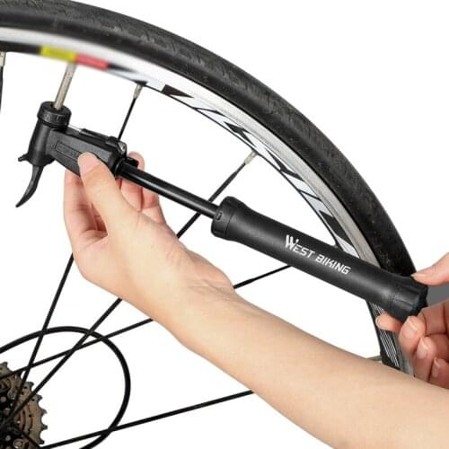 Portable Bike Pump Mini Bicycle Pump Tire Air Inflator Schrader Presta Valve Ball Needle Hose MTB Accessories Hot Sale