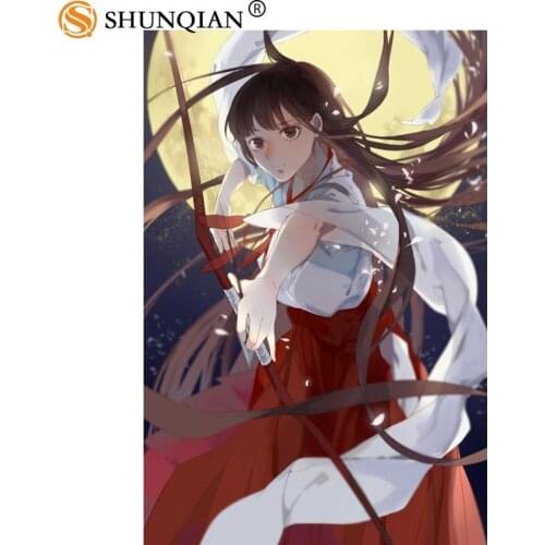 Inuyasha Anime Canvas Poster Home Decor Custom Cloth Posters 20X30cm,27X40cm,30X45cm Best Gift DIY Fabric Posters