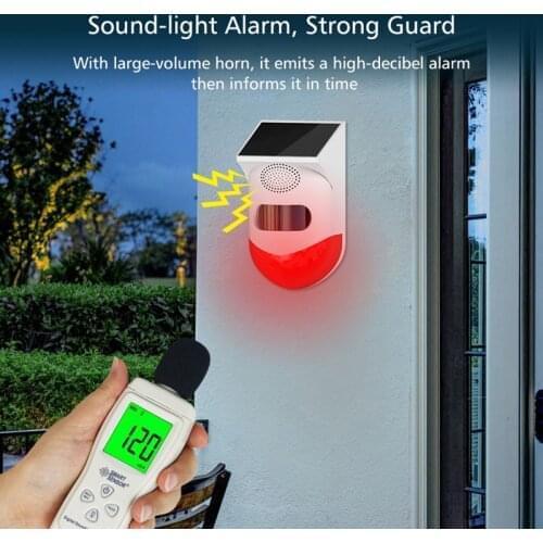 Scimagic-RC Tuya Security Anti-theft Alarm Outdoor Solar Motion Sensor Orchard Anti-theft Detector