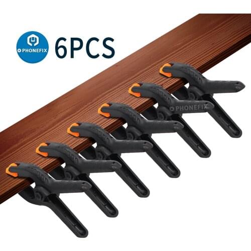 6pcs/lot A-Style Spring Clamp Plastic Nylon Adjustable Clamps for Woodworking Wood Working Tools Spring Clamp Clips Outillage